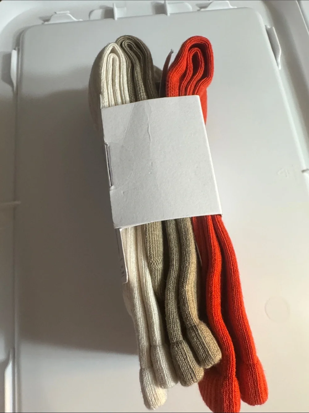 Lululemon Athletica 3 pk Bundle Unisex Daily Essential Crew Socks. Org Tan Crm